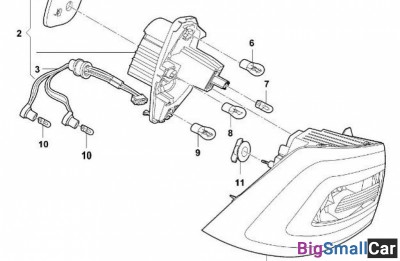 Фонарь diamond 912893 Правый хэтчбек - купить Батайске
