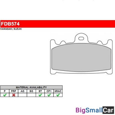 Тормозные колодки FERODO FDB574P - купить Батайске