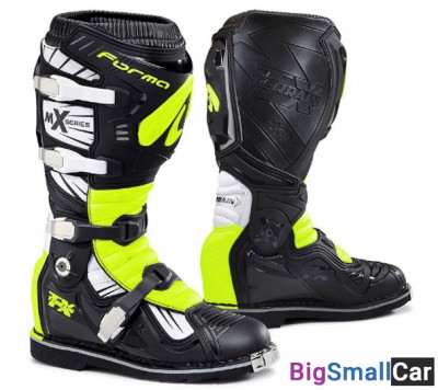Мотоботы FORMA TERRAIN TX BLK/WHITE/YELLFLUO 45 FORC350 - купить Батайске