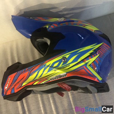 Шлем AIROH Terminator2.1 S Lightning blue Gloss AI14T13ORO7C-XL - купить Батайске