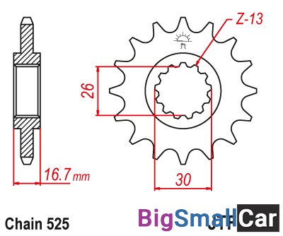 Звезда ведущая JT JTF1370.16RB - купить Батайске