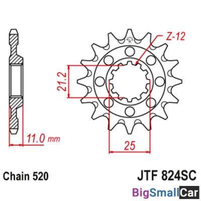 Звезда ведущая JT JTF824.14SC - купить Батайске