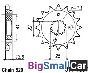 Звезда ведущая JT JTF1307.15RB - купить Батайске