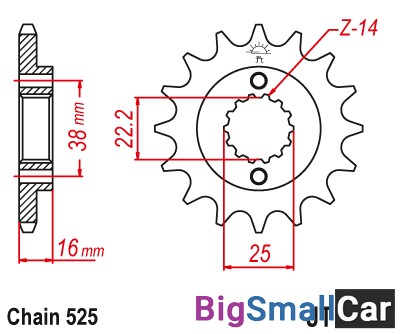 Звезда ведущая JT JTF740.15 - купить Батайске
