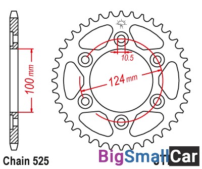 Звезда ведомая JT JTR745.42 - купить Батайске