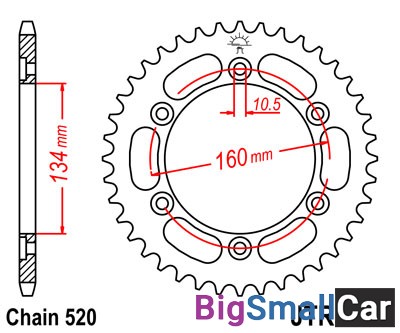 Звезда ведомая JT JTR1308.45 - купить Батайске