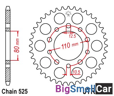 Звезда ведомая JT JTR1332.46 - купить Батайске