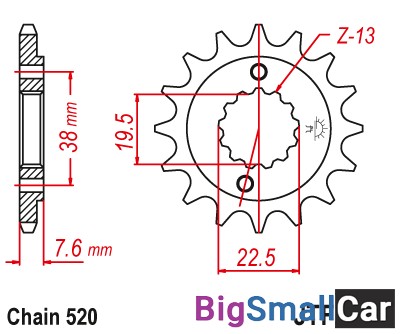 Звезда ведущая JT JTF1401.14 - купить Батайске