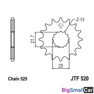 Звезда ведущая JT JTF520.14RB - купить Батайске