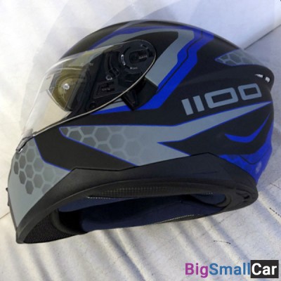 Шлем IXS HX1100 2.2 blk.matt/wh/blue XL X14082-M34-XL - купить Батайске