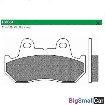 Тормозные колодки New Fren FD0054TS - купить Батайске