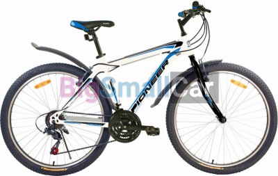 Дорожные велосипеды PIONEER TOWN 27,5/20 white-black-blue Дорожные велосипеды PIONEER TOWN 27,5/20 white-black-blue