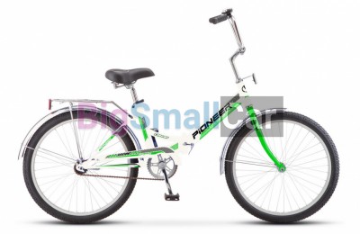 Дорожные велосипеды PIONEER OSCAR 24/14 white-green-black Дорожные велосипеды PIONEER OSCAR 24/14 white-green-black