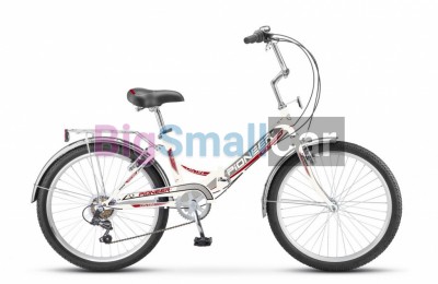 Дорожные велосипеды PIONEER OSTIN 24/16 white-red-black Дорожные велосипеды PIONEER OSTIN 24/16 white-red-black
