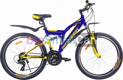 Дорожные велосипеды PIONEER COMFORT 26/19 darkblue-yellow-black Дорожные велосипеды PIONEER COMFORT 26/19 darkblue-yellow-black
