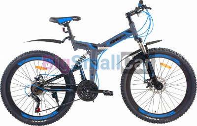Дорожные велосипеды PIONEER DOLPHIN 26/19 gray-black-blue Дорожные велосипеды PIONEER DOLPHIN 26/19 gray-black-blue